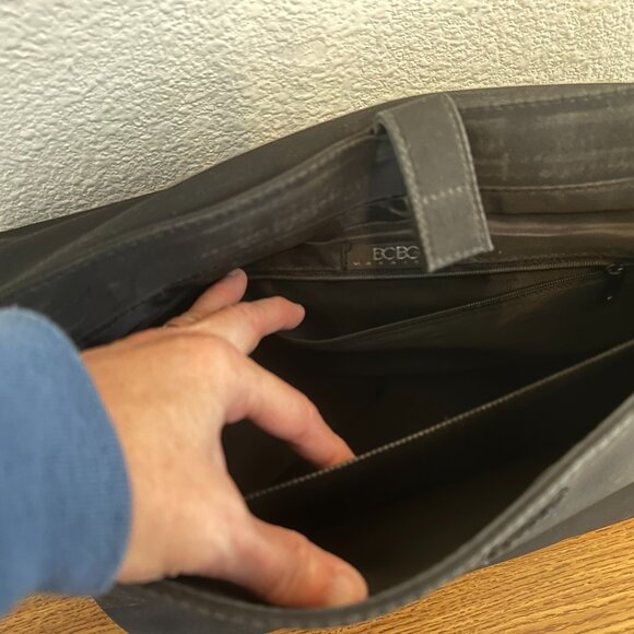 BCBG Black Messenger Bag - Picture 4 of 5